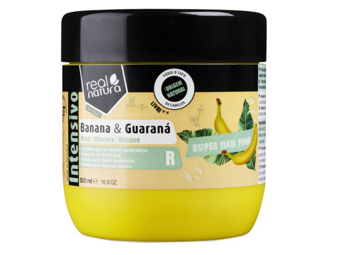 Real Natura M�scara Banana e Guaran� 500ml