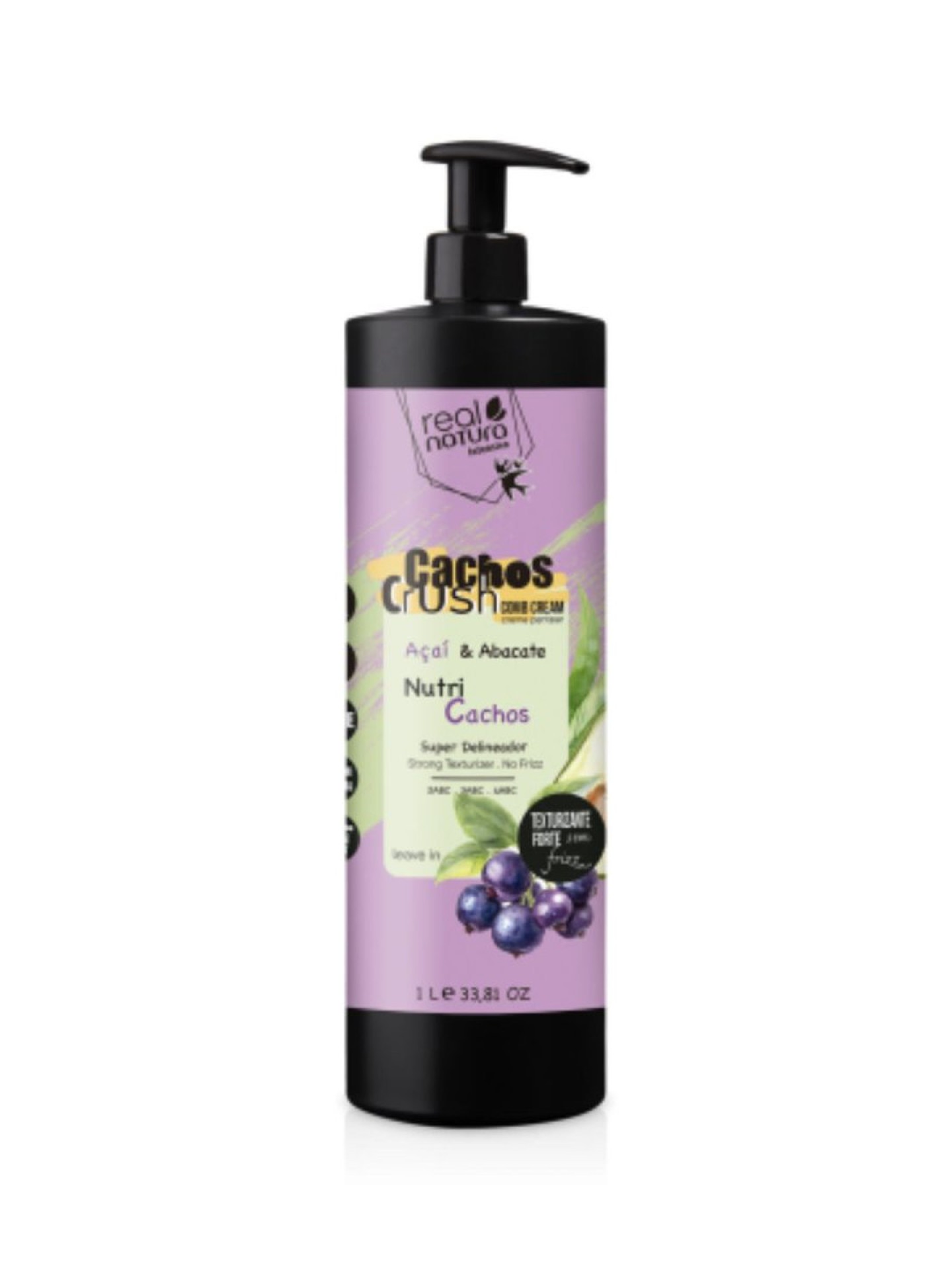Real Natura Cr. Pentear Leave-In Cachos Açai Abacate 1000ml