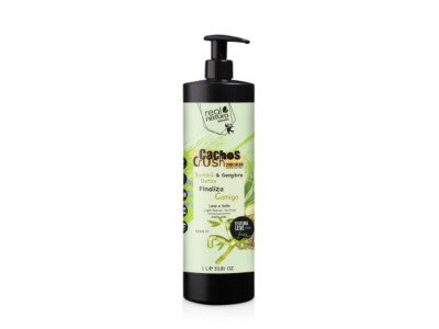 Real Natura Cr. Pentear LeaveIn Cachos Bambu Gengibre 1000ml - Image product