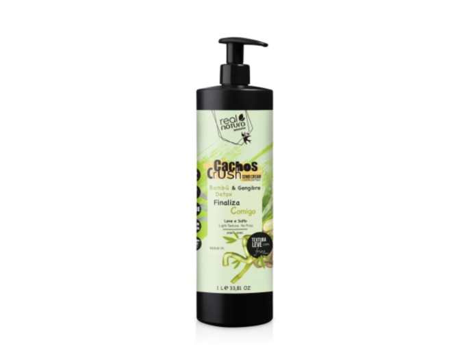 Real Natura Cr. Pentear LeaveIn Cachos Bambu Gengibre 1000ml