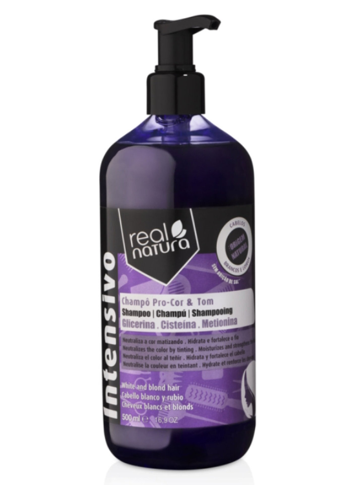 Real Natura Champô Pro-Cor e Tom 500ml