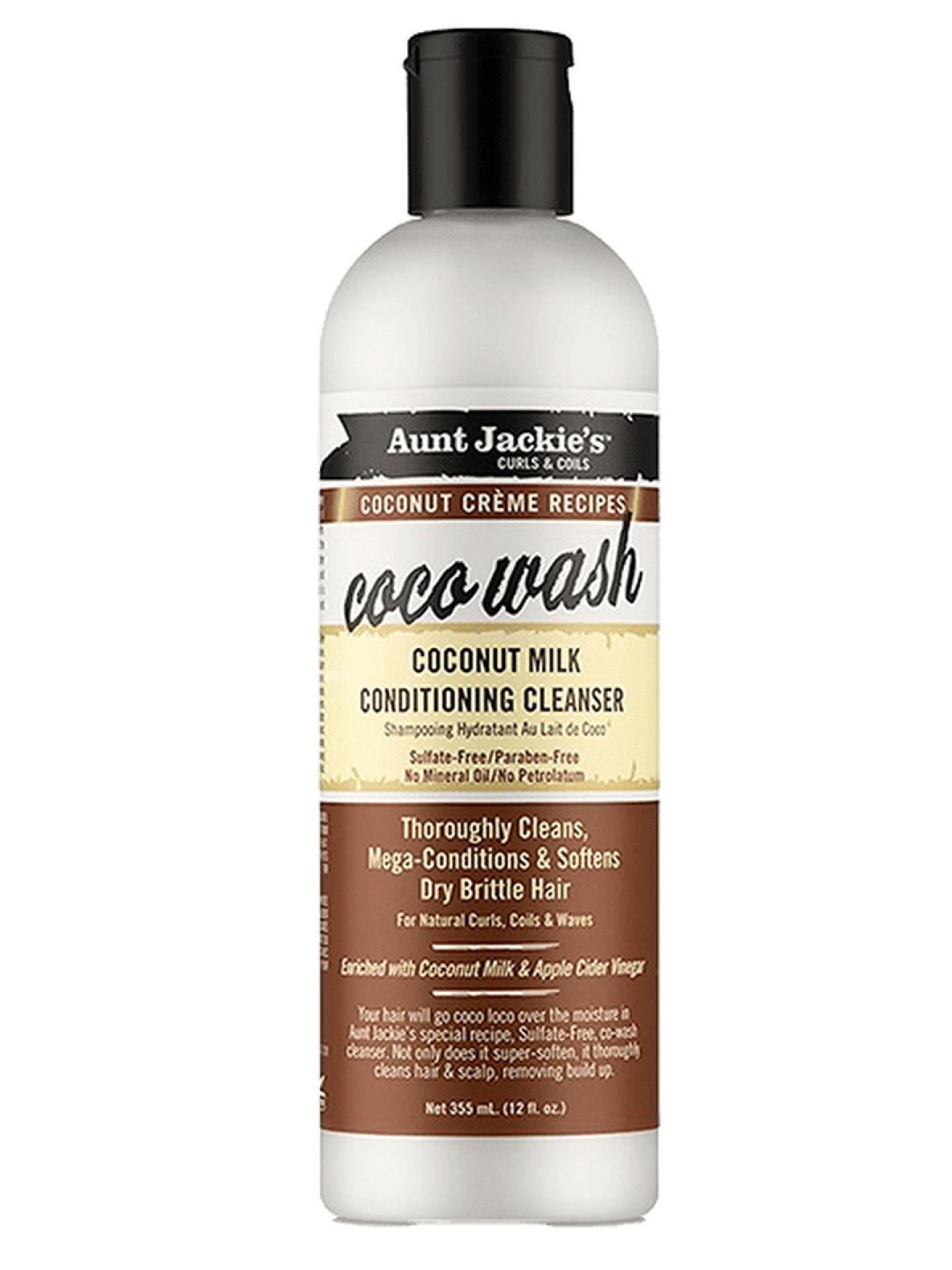 Aunt Jackies Cond.Coconut Hair Cleanser 355ml