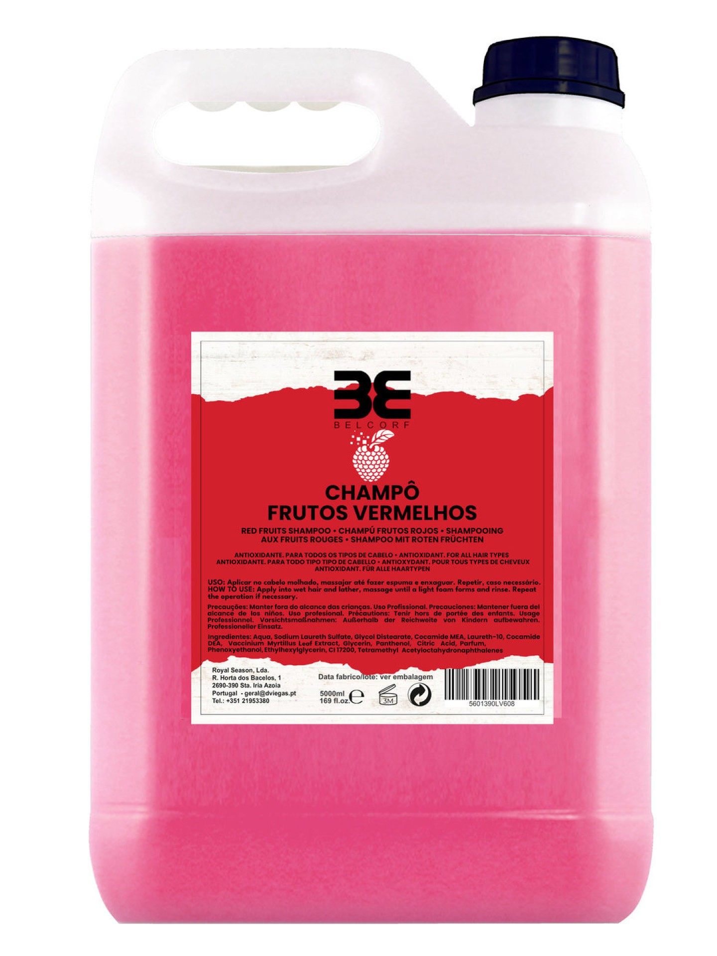 Belcorf Shampoo Frutos Vermelhos 5Lt