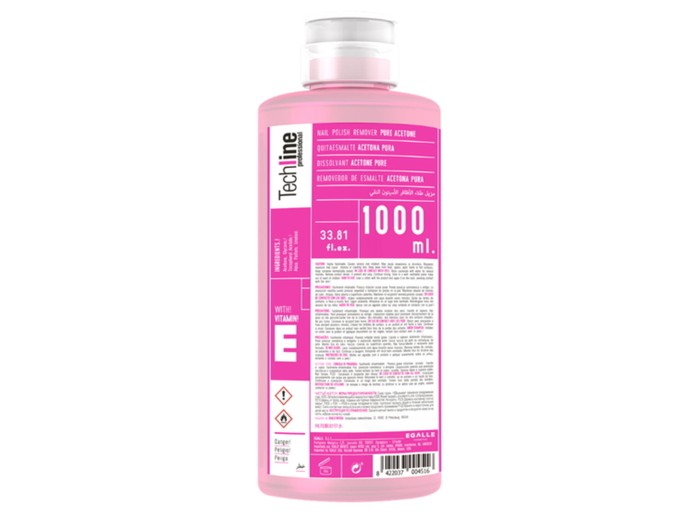 Techline Removedor de Esmalte Acetona Pura 1000ml