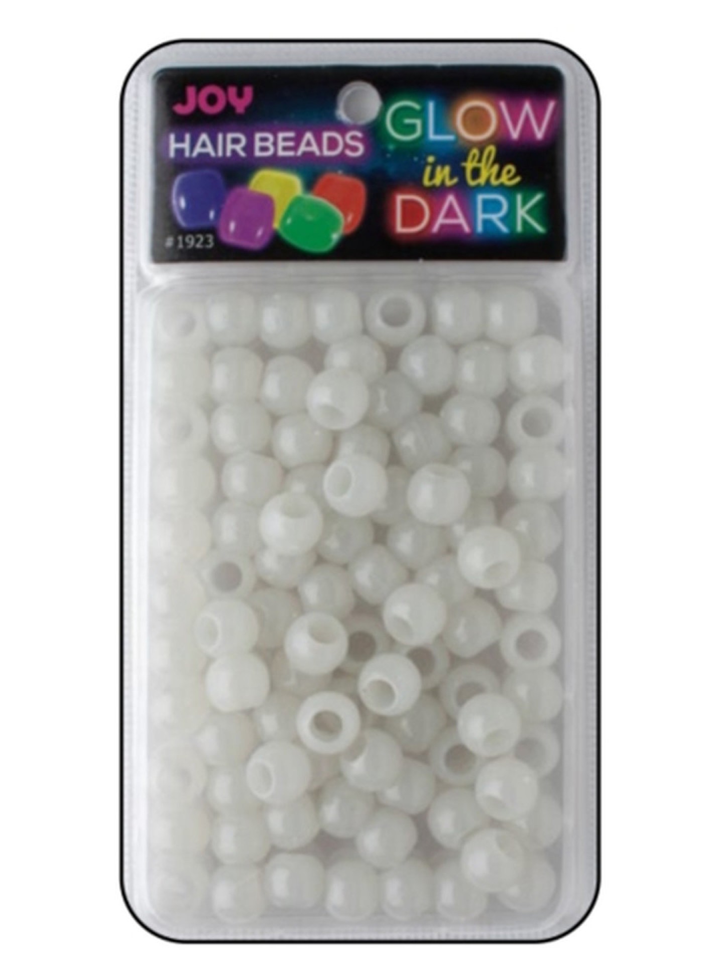 Annie Joy Round Plastic Beads XL Size L White #1923