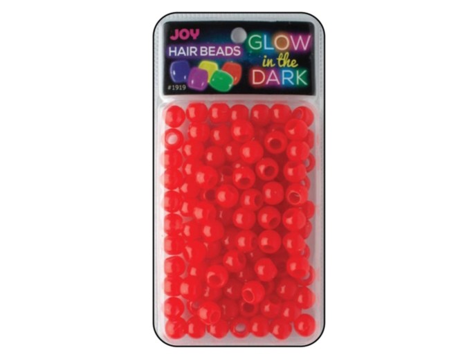 Annie Joy Round Plastic Beads XL Size L Red #1919