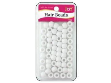 Annie Joy Round Plastic Beads Large Size Small White #1802
