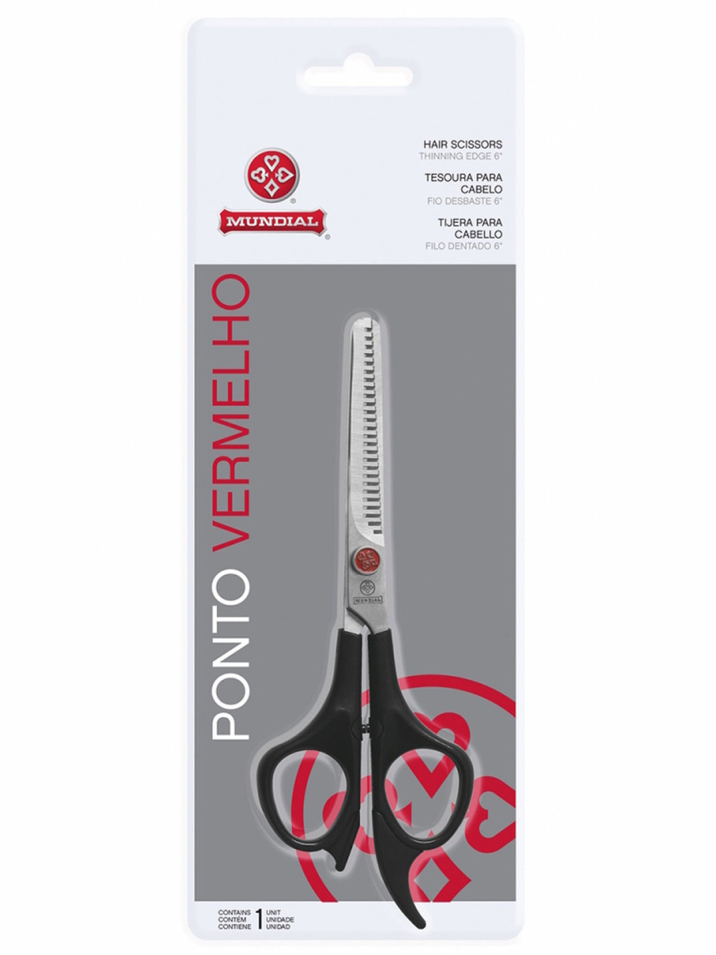 Mundial Tesoura P/ Cabelo Desbaste 6