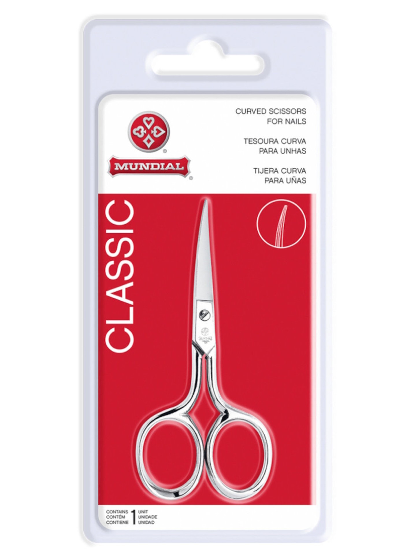 Mundial Tesoura Curva P/ Unhas Classic