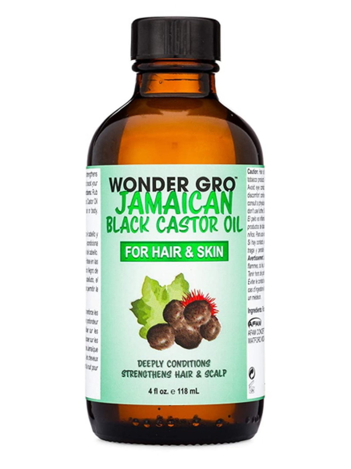Wonder Gro Jamaican Black Castor Oil 4oz