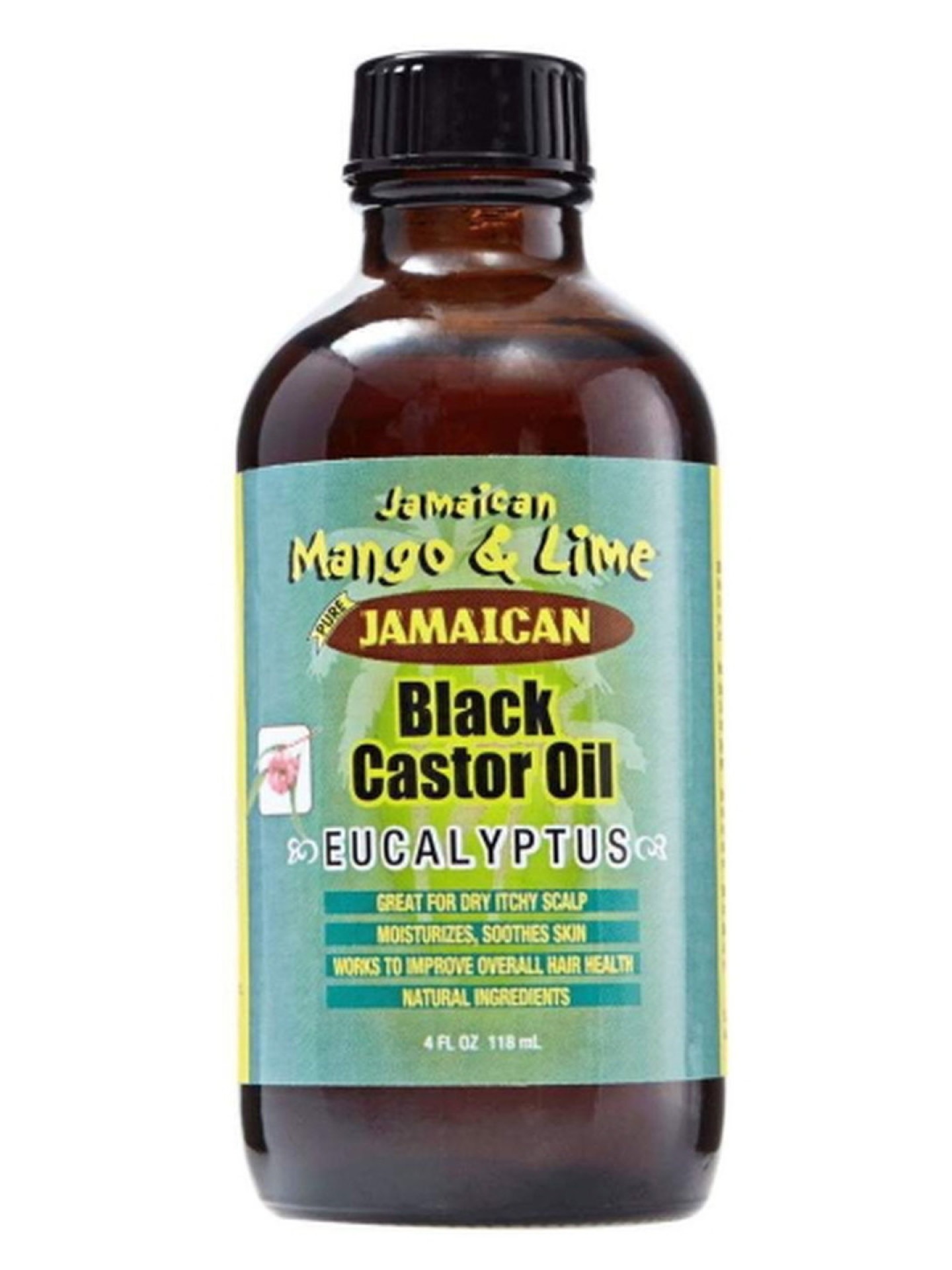 JM Black Castor Oil Eucalyptus 4oz.