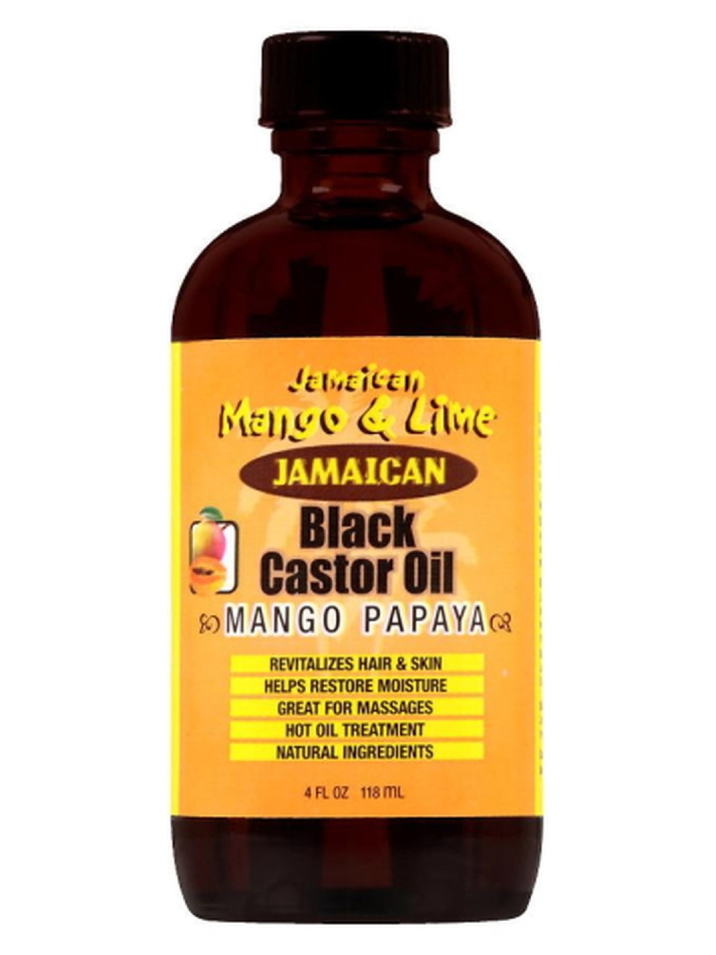 JM Black Castor Oil Mango & Papaya 4oz