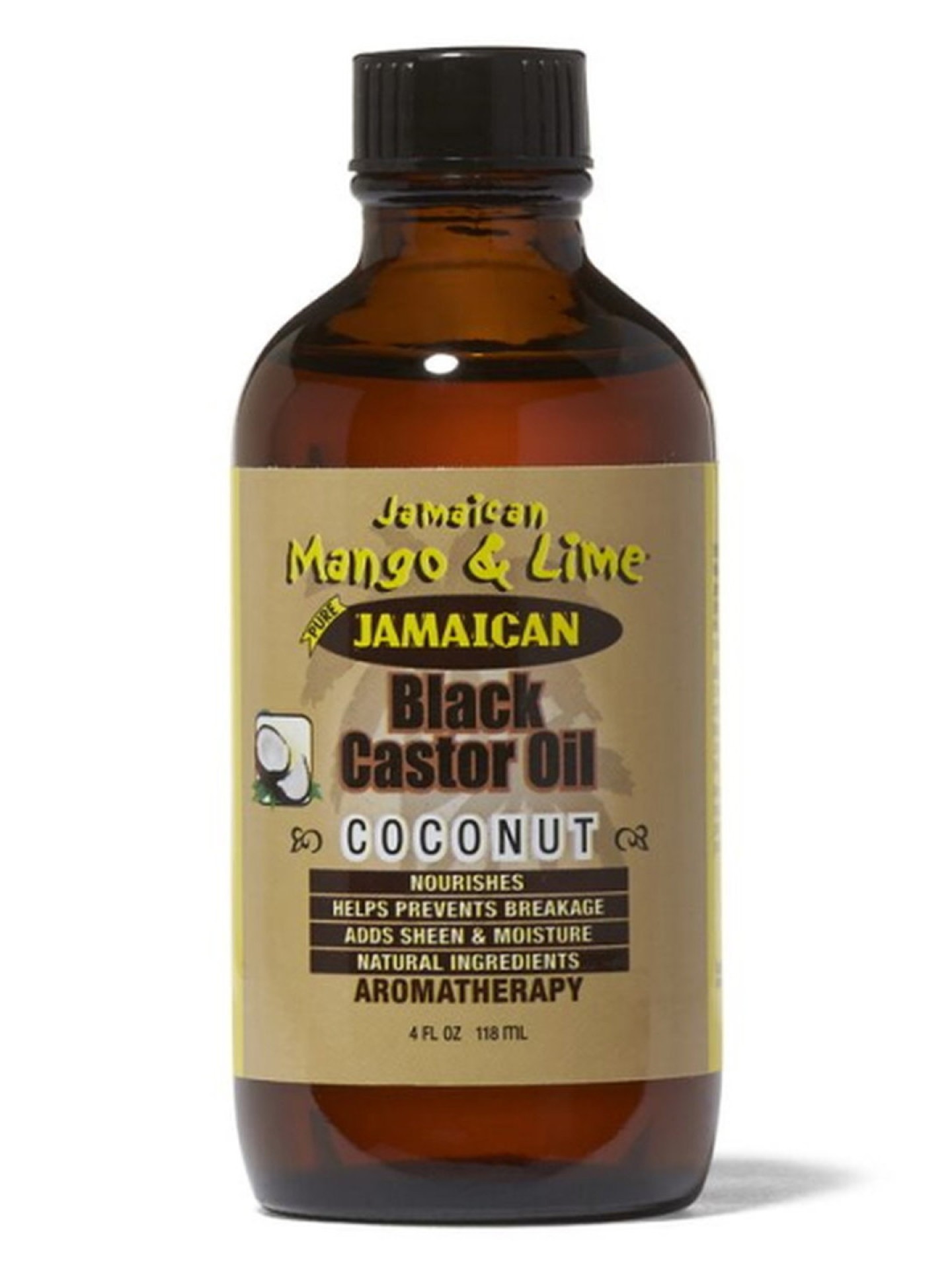 JM Black Castor Oil Coconut 4oz.