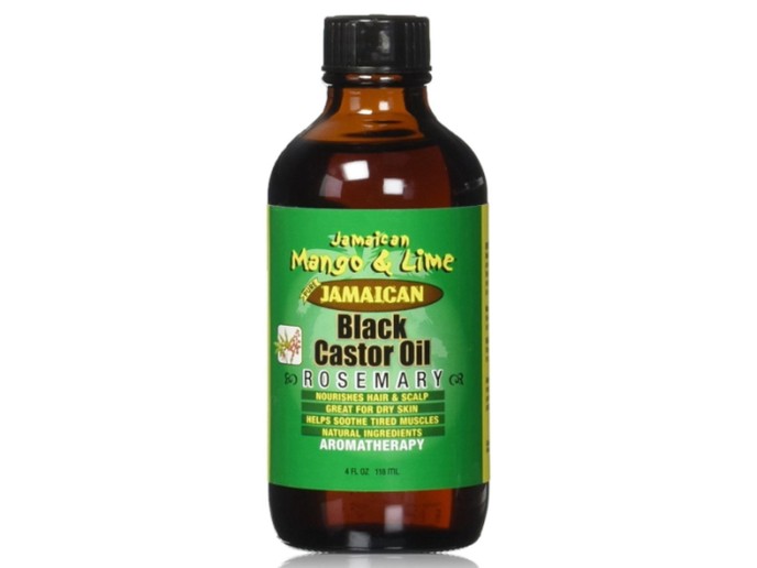JM Black Castor Oil Rosemary 4oz.