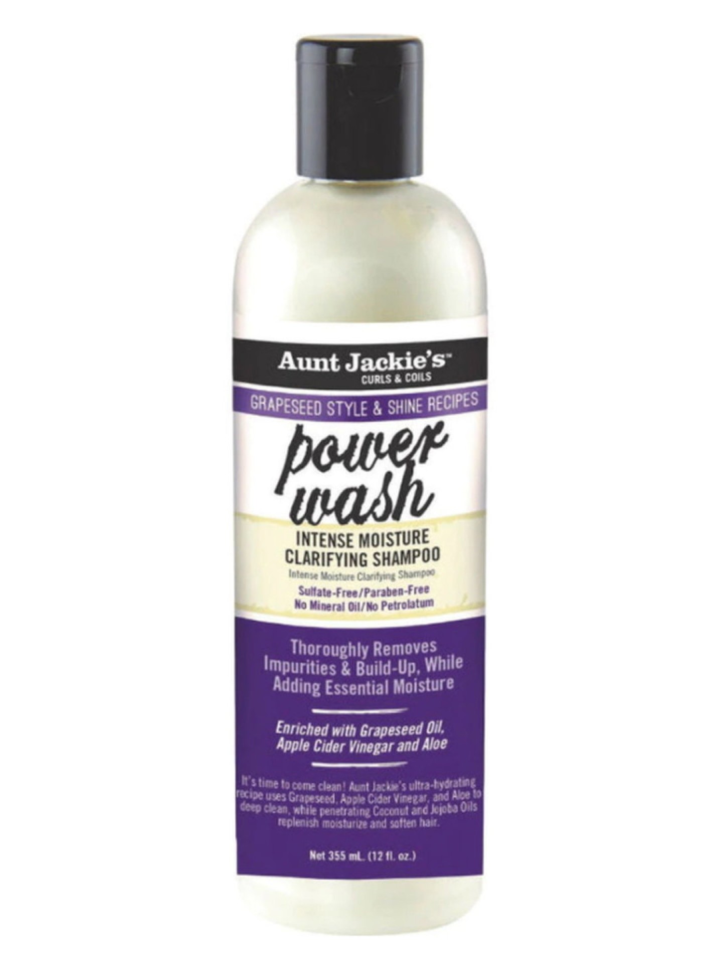 AJ Grapeseed Style & Shine Recipes Power Wash Shampoo 12oz