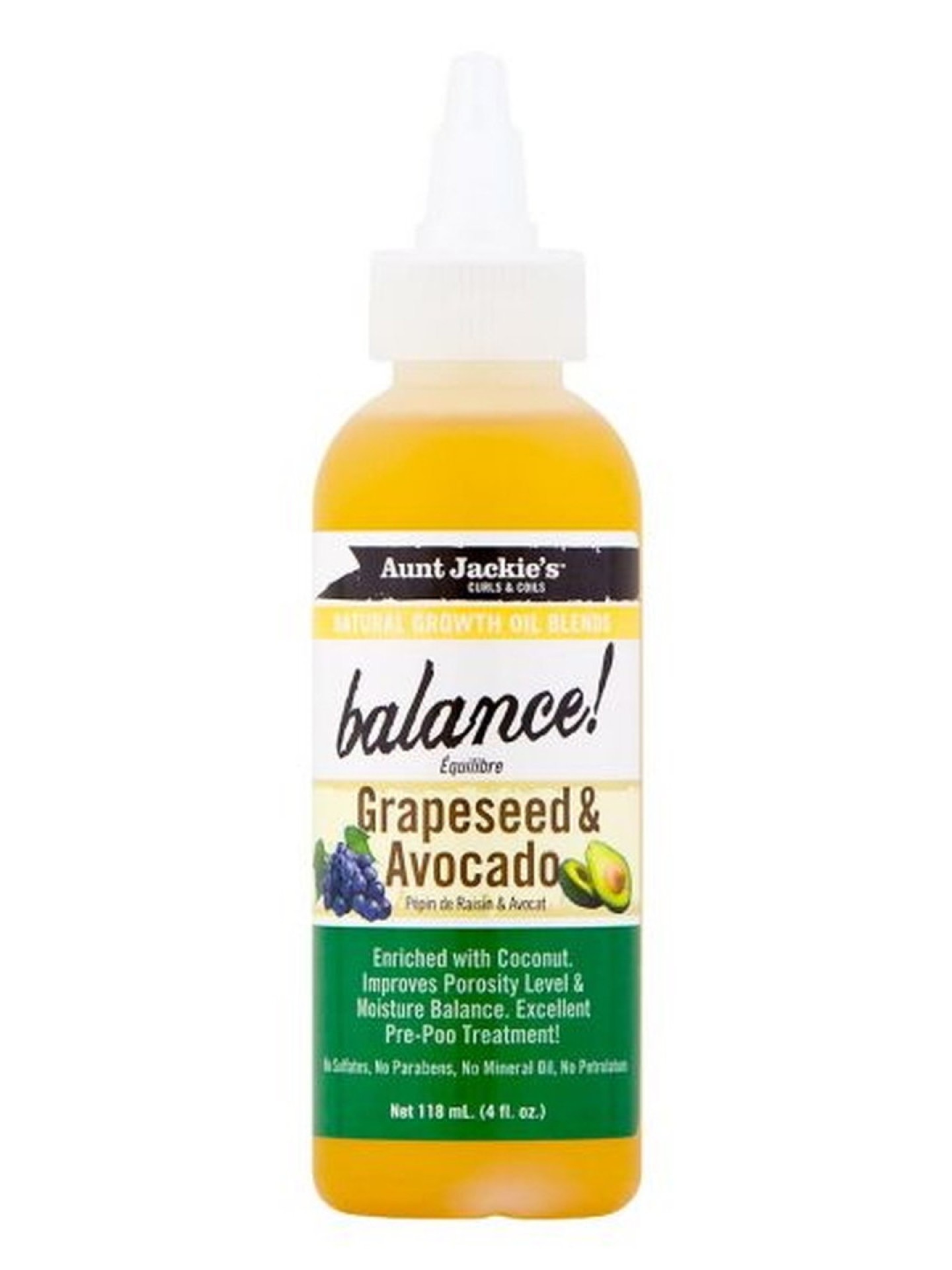 AJ Growth Oil Grapeseed & Avocado 4oz