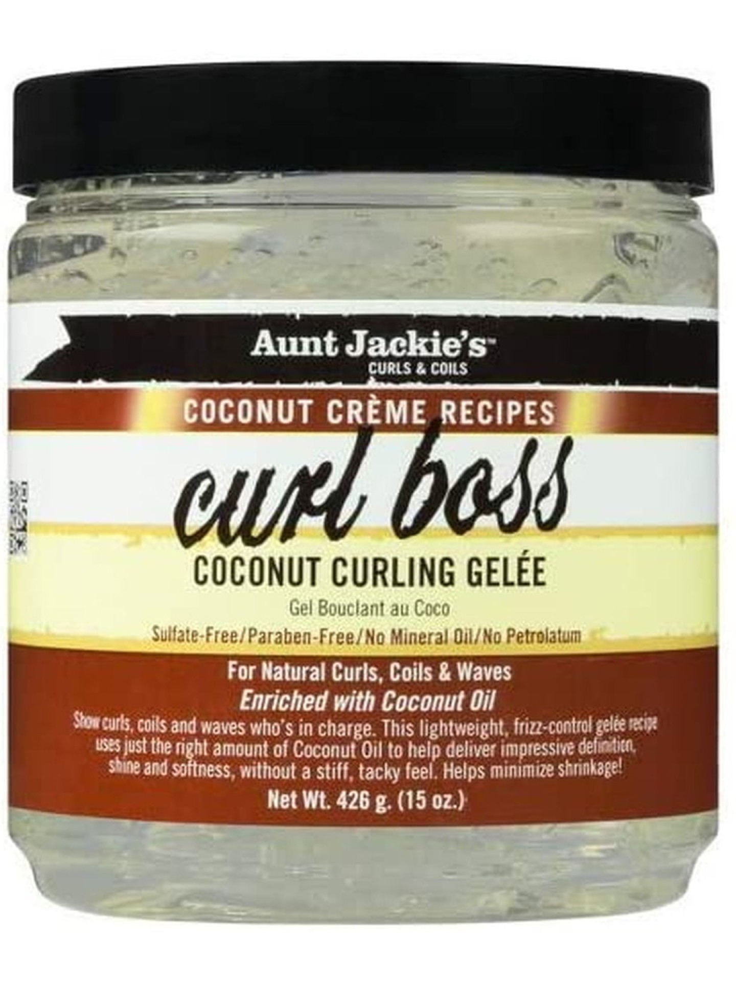 AJ Curl Boss Coconut Curling Gelée 15oz