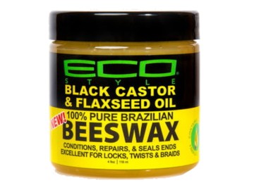 Eco Black Castor & Flaxseed Oil Beeswax 4oz