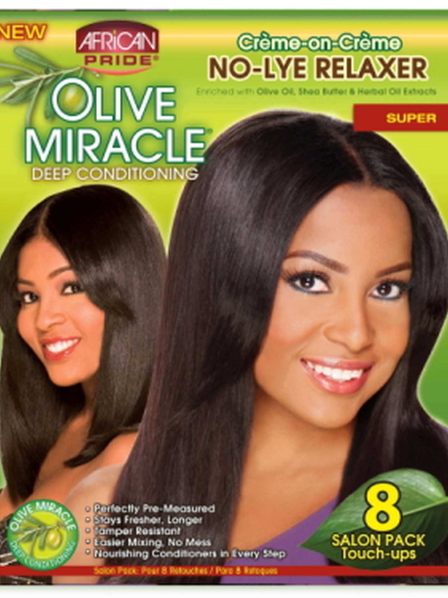 AP Olive Miracle Deep Cond. No-Lye Relaxer Super 4 Kits