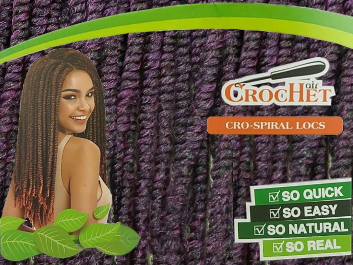 FREEDOM CRO-SPIRAL LOCS - T1B/PURPLE