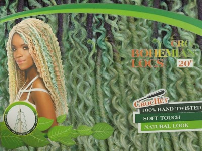 FREEDOM CRO-BOHEMIAN LOCS TT1B/PURPLE/GREEN - Image product