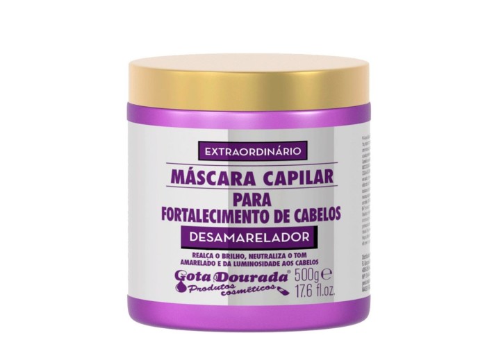 Gota Dourada M�scara  Desamarelador Brilho 500g