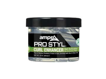 AMPRO Curl Enhancer Gel Activator Extra Dry Hair 10oz