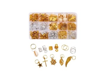 Dreamfix 200pc Braiding Hair Rings 12 Styles