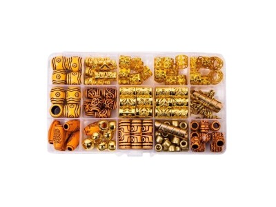 Dreamfix 124pc Braiding Hair Rings 12 Styles - Image product
