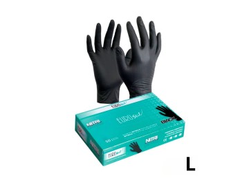 Eurostil Guantes Nitrilo Color Negro Talla L