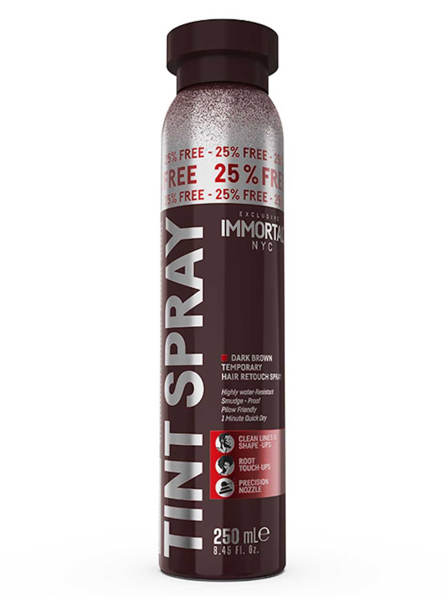 IMMORTAL NYC Tint Spray Temp. Hair Retouch Dark Brown 250ml