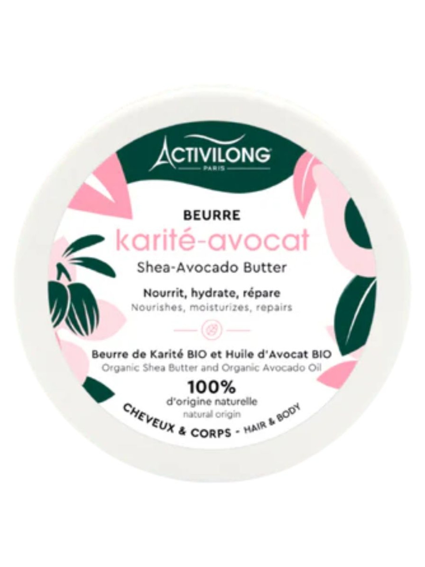 Activilong Pomada Karité e Oleo Abacate 100% Natural 100ml
