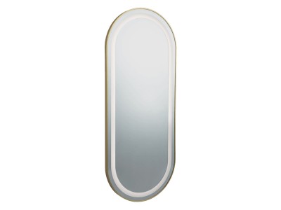 Espelho de Parede Oval Loop Dourado com Luz Led - Image product