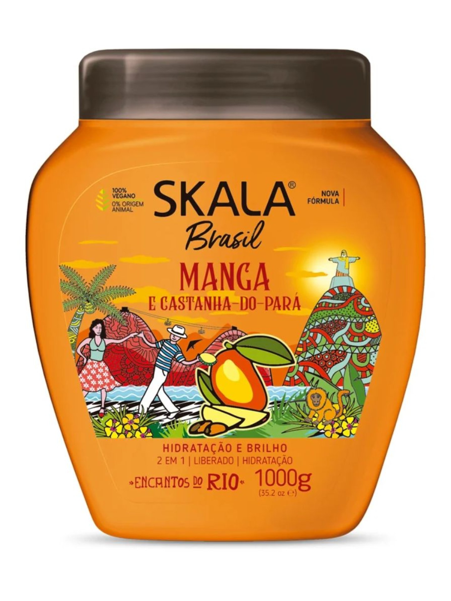 Skala Creme de Tratamento 2 em 1 Manga e Castanha Pará 1000g
