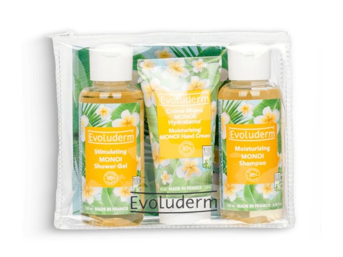 Evoluderm Monoi Getaway Kit (Hair Body Hands)