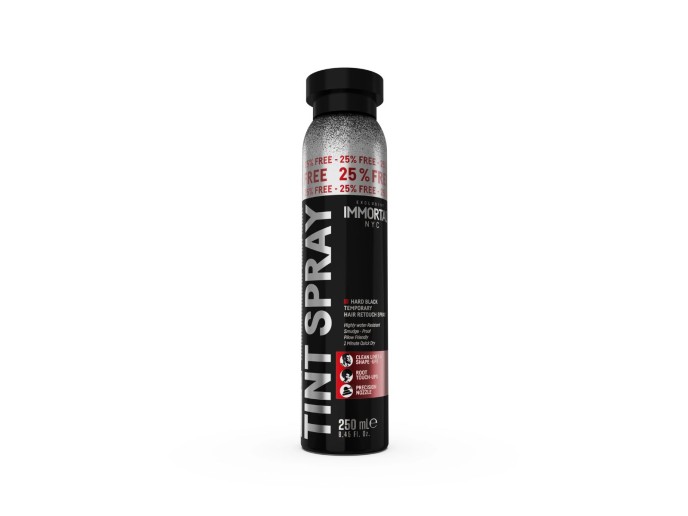 IMMORTAL NYC Tint Spray Temp. Hair Retouch Hard Black 250ml