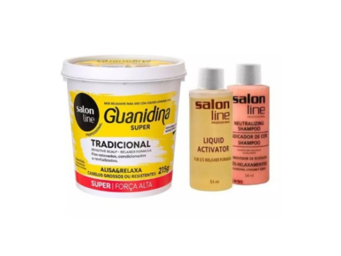 Salon Line Kit Alisante Guanidina Super Tradicional 215g