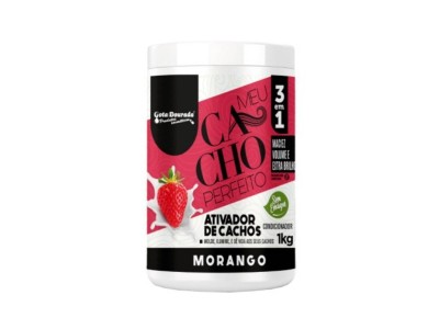 Gota Dourada Ativador de Cachos 3 em 1 Morango 1kg - Image product