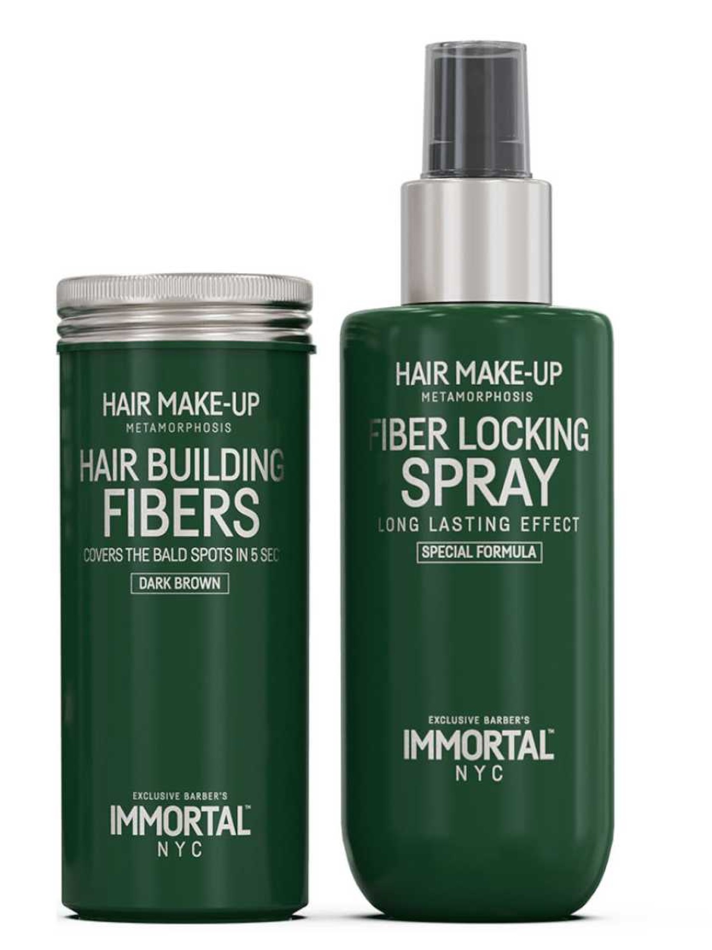 IMMORTAL NYC 2 in 1 Hair Make Up Set - Dark Brown