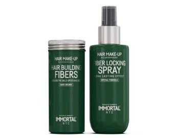 IMMORTAL NYC 2 in 1 Hair Make Up Set  - Dark Brown