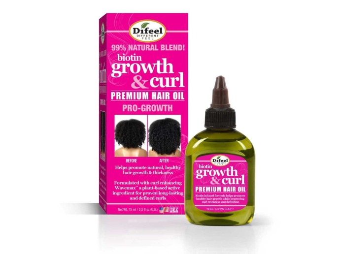 Difeel Biotin Growth & Curl Premium Hair Oil 75ml