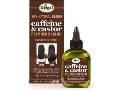 Difeel Premium Natural Hair Oil Caffeine & Castor 75ml - Image product