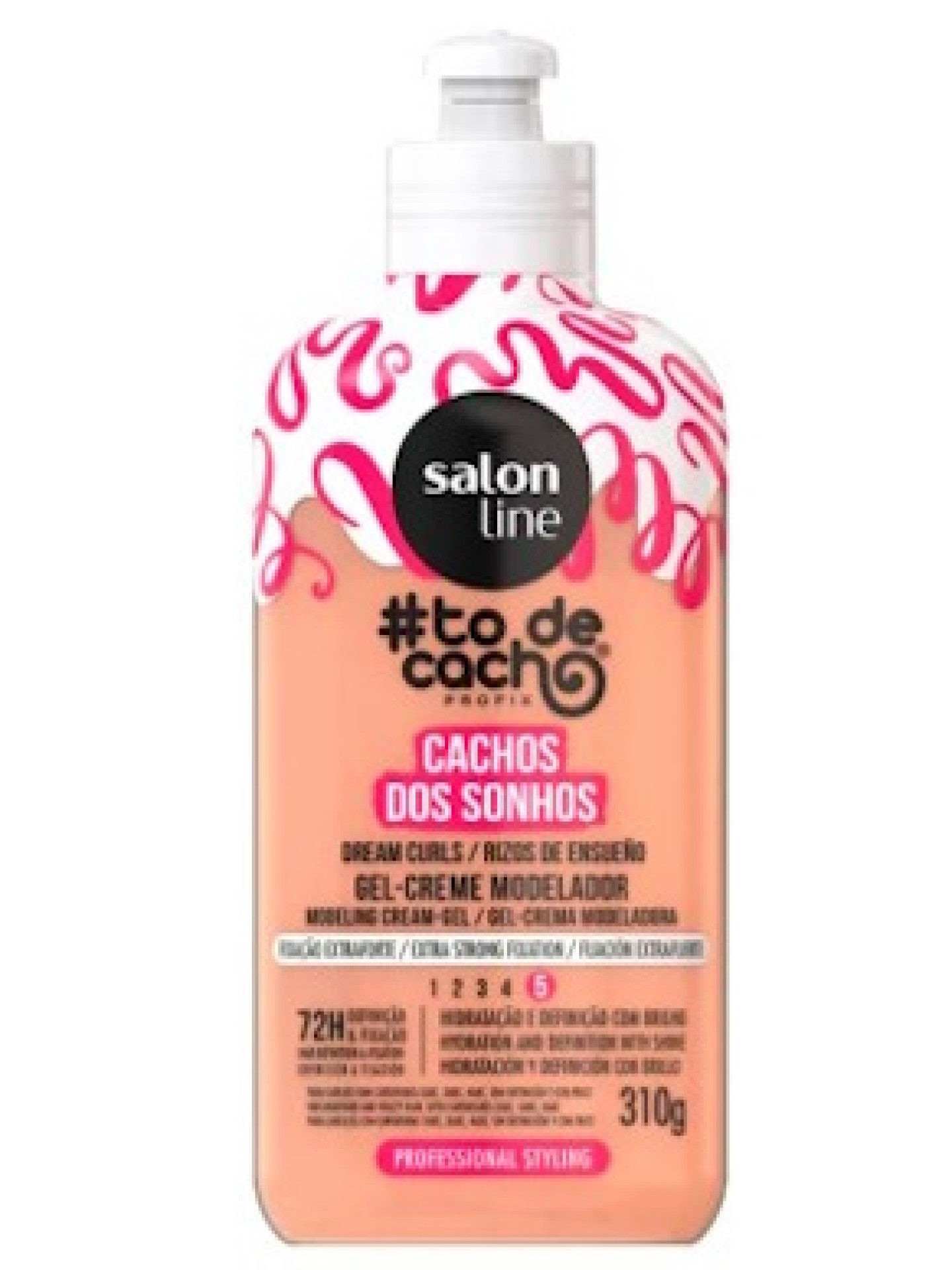 Salon Line Gel Creme Modelador Cachos dos Sonhos 310g