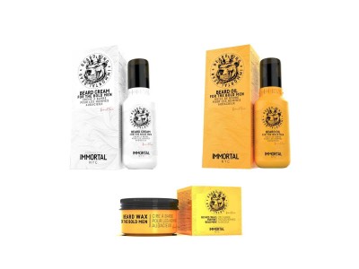 IMMORTAL BeardWax50ml+ BeardCream100ml + BeardOil 100ml - Image product