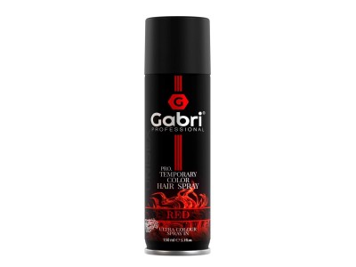 Gabri Pro Temporary Hair Color Spray Red 150ml - Image product