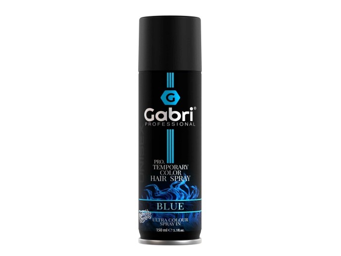 Gabri Pro Temporary Hair Color Spray Blue 150ml