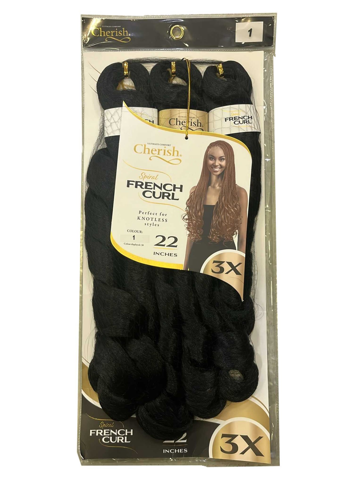 Cherish Bulk 3X Spiral French Curl 22 - 1