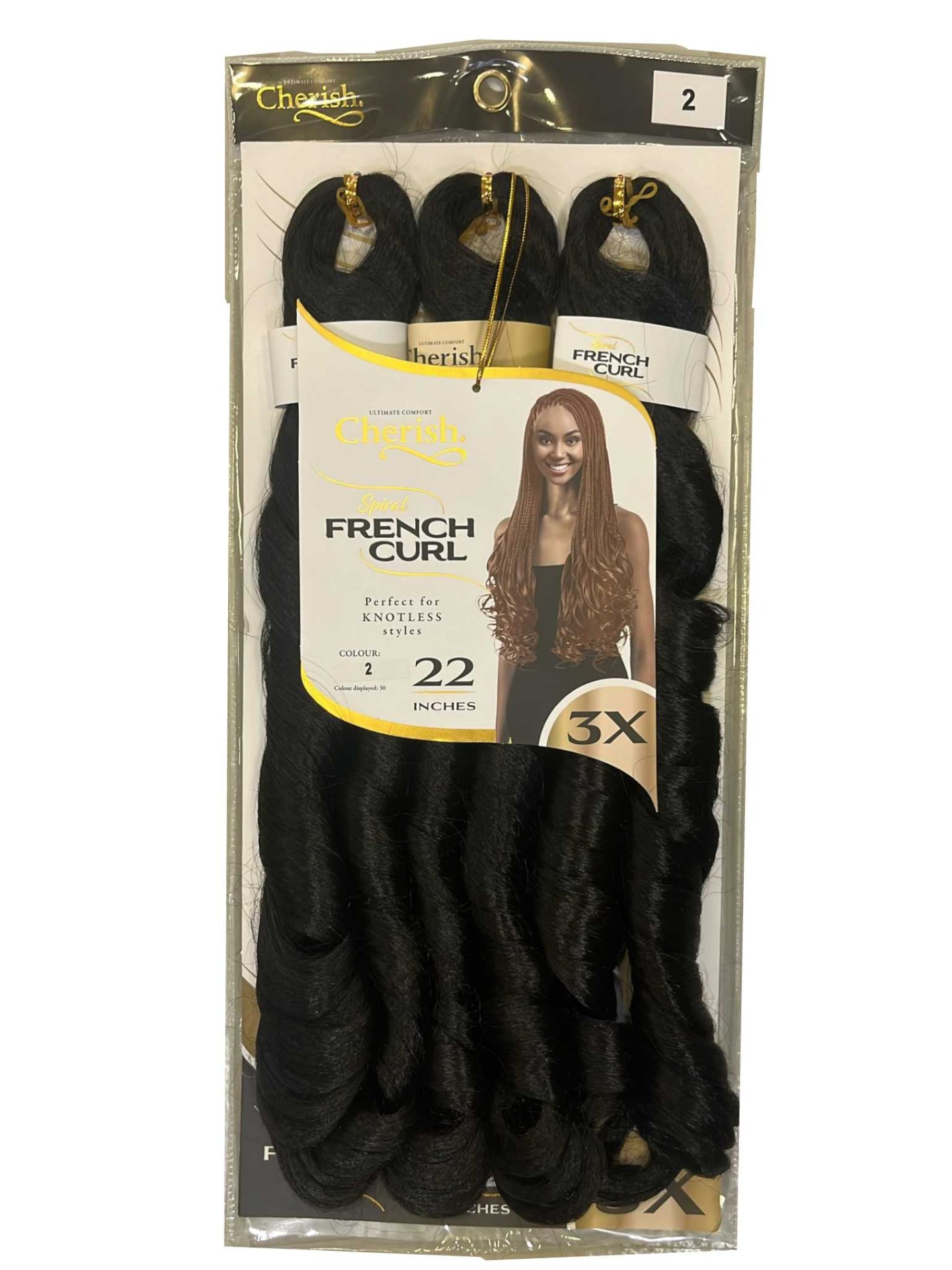 Cherish Bulk 3X Spiral French Curl 22 - 2