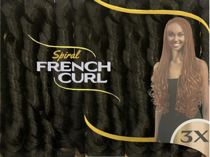 Cherish Bulk 3X Spiral French Curl 22 - 1B