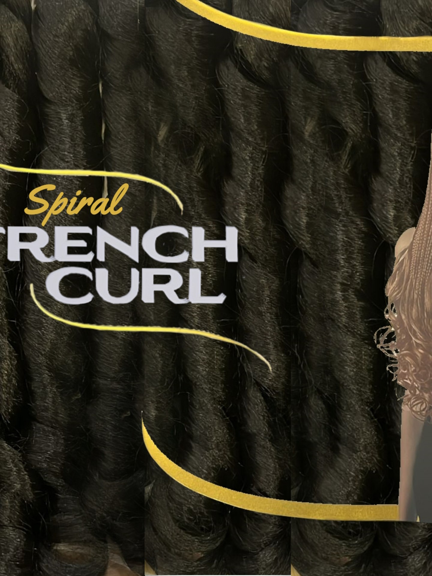 Cherish Bulk 3X Spiral French Curl 22 - 1B